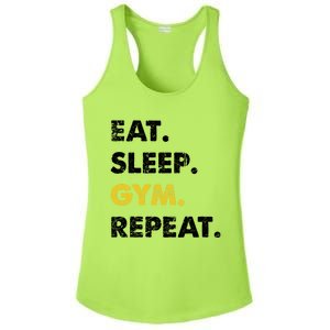 Fitness Training Eat Sleep Gym Repeat Meaningful Gift Ladies PosiCharge Competitor Racerback Tank