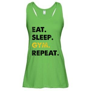 Fitness Training Eat Sleep Gym Repeat Meaningful Gift Ladies Essential Flowy Tank