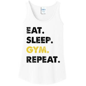 Fitness Training Eat Sleep Gym Repeat Meaningful Gift Ladies Essential Tank