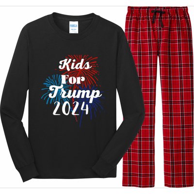 For Trump Election 2024 Cool Gift Long Sleeve Pajama Set