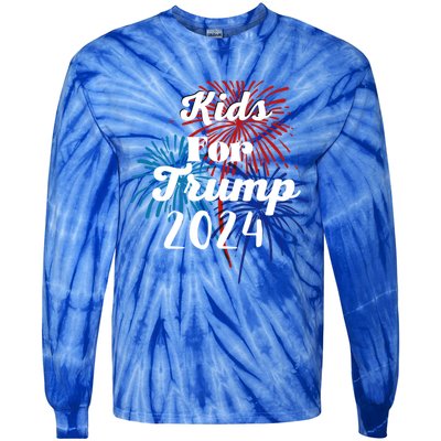 For Trump Election 2024 Cool Gift Tie-Dye Long Sleeve Shirt