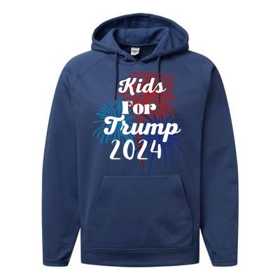 For Trump Election 2024 Cool Gift Performance Fleece Hoodie