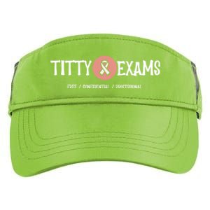 Funny Titty Exams Save The Tatas Breast Cancer Awareness Gift Adult Drive Performance Visor