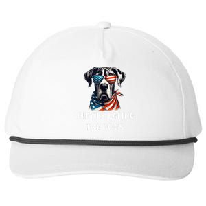 Funny TheyRe Eating The Dogs America Election Trump 2024 Snapback Five-Panel Rope Hat