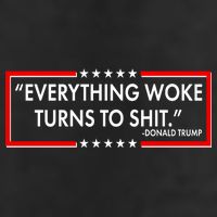 Funny Trump Everything Woke Turns To Shit Adult Drive Performance Visor