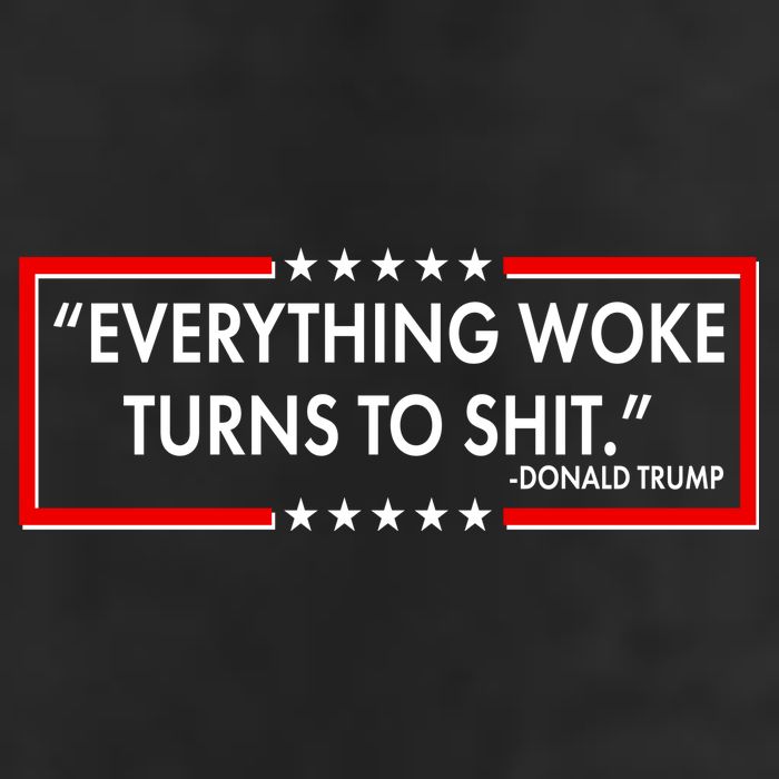 Funny Trump Everything Woke Turns To Shit Adult Drive Performance Visor