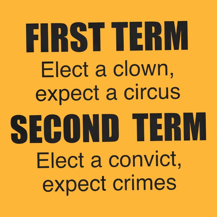 First Term Elect A Clown Expect A Circus Second Term Elect A Convict Expect Cri Pom Pom 12in Knit Beanie