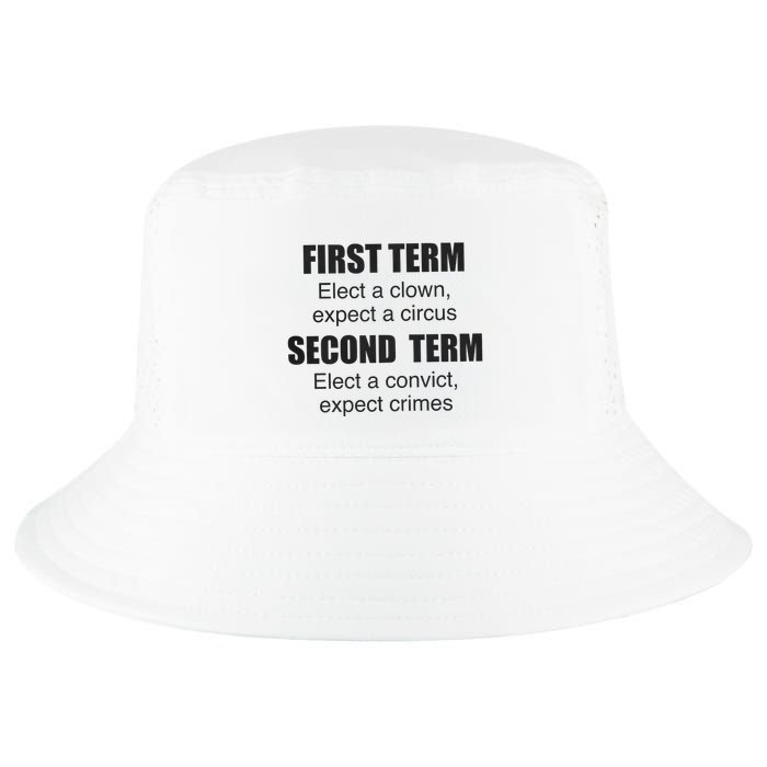 First Term Elect A Clown Expect A Circus Second Term Elect A Convict Expect Cri Cool Comfort Performance Bucket Hat