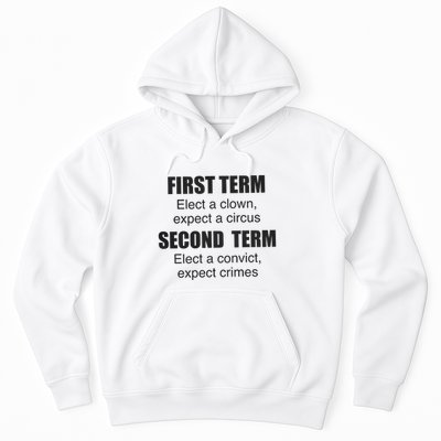 First Term Elect A Clown Expect A Circus Second Term Elect A Convict Expect Cri Hoodie