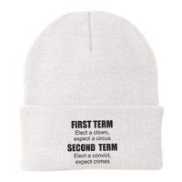 First Term Elect A Clown Expect A Circus Second Term Elect A Convict Expect Cri Beanie