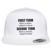 First Term Elect A Clown Expect A Circus Second Term Elect A Convict Expect Cri Flatbill Hat