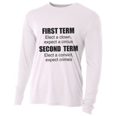First Term Elect A Clown Expect A Circus Second Term Elect A Convict Expect Cri Cooling Performance Long Sleeve Crew
