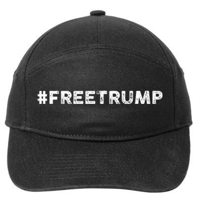 Free Trump Free Donald Trump 2024 7-Panel Snapback Hat