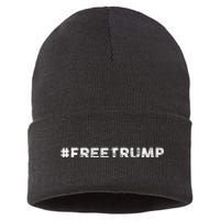 Free Trump Free Donald Trump 2024 Sustainable Knit Beanie