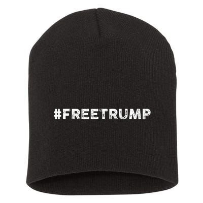 Free Trump Free Donald Trump 2024 Short Acrylic Beanie