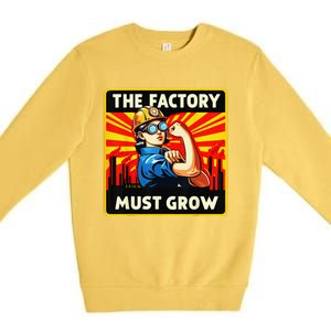 Factorio The Factory Must Grow Gift Premium Crewneck Sweatshirt