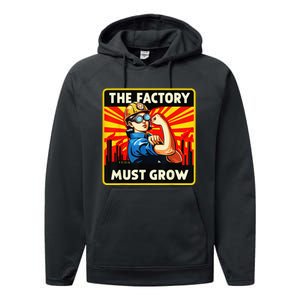 Factorio The Factory Must Grow Gift Performance Fleece Hoodie