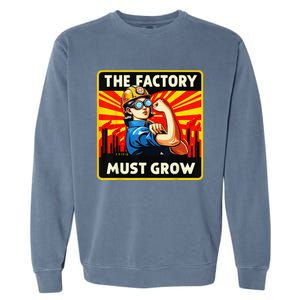 Factorio The Factory Must Grow Gift Garment-Dyed Sweatshirt