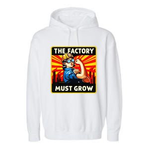 Factorio The Factory Must Grow Gift Garment-Dyed Fleece Hoodie