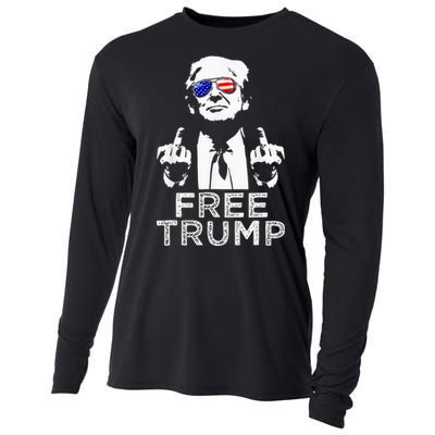 Free Trump Free Donald Trump 2024 Cooling Performance Long Sleeve Crew