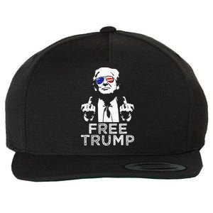 Free Trump Free Donald Trump 2024 Wool Snapback Cap