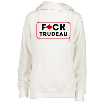 F*Ck Trudeau Womens Funnel Neck Pullover Hood