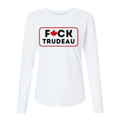 F*Ck Trudeau Womens Cotton Relaxed Long Sleeve T-Shirt