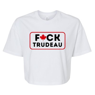 F*Ck Trudeau Bella+Canvas Jersey Crop Tee