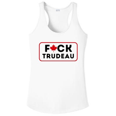 F*Ck Trudeau Ladies PosiCharge Competitor Racerback Tank