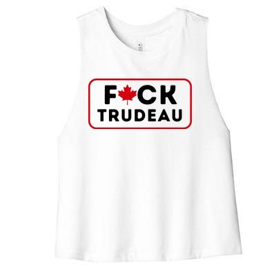 F*Ck Trudeau Women's Racerback Cropped Tank