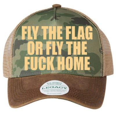 Fly The Flag Or Fly The Fuck Home Cool Gift Legacy Tie Dye Trucker Hat