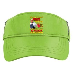 Funny Trump Fast Food Humor Fries Election 2024 Burgers Adult Drive Performance Visor