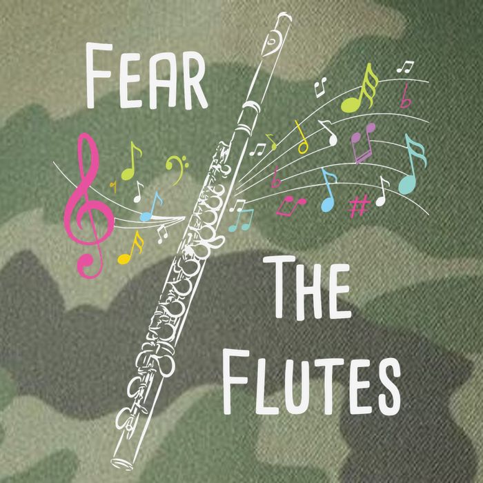 Fear The Flutes Flute Player Flutist Marching Band Music Legacy Tie Dye Trucker Hat