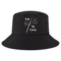 Fear The Flutes Flute Player Flutist Marching Band Music Cool Comfort Performance Bucket Hat