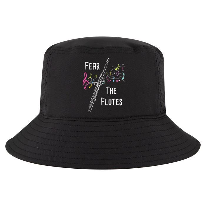 Fear The Flutes Flute Player Flutist Marching Band Music Cool Comfort Performance Bucket Hat