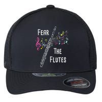 Fear The Flutes Flute Player Flutist Marching Band Music Flexfit Unipanel Trucker Cap