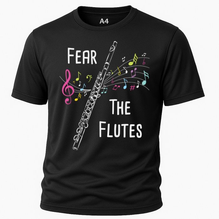 Fear The Flutes Flute Player Flutist Marching Band Music Performance Shirt