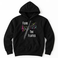 Fear The Flutes Flute Player Flutist Marching Band Music Hoodie