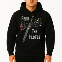 Fear The Flutes Flute Player Flutist Marching Band Music Hoodie