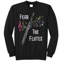 Fear The Flutes Flute Player Flutist Marching Band Music Sweatshirt