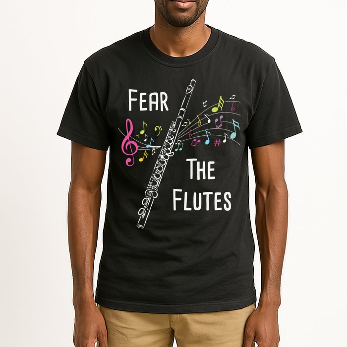 Fear The Flutes Flute Player Flutist Marching Band Music Tall T-Shirt