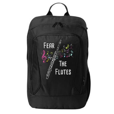Fear The Flutes Flute Player Flutist Marching Band Music City Backpack