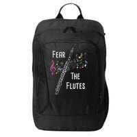 Fear The Flutes Flute Player Flutist Marching Band Music City Backpack