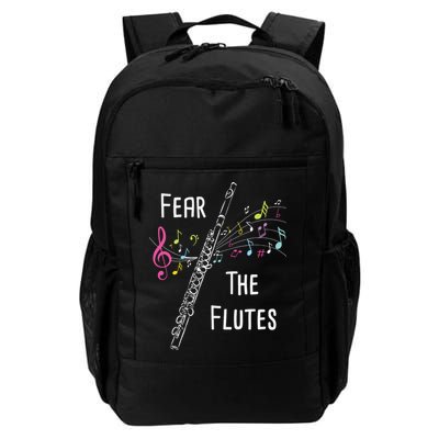 Fear The Flutes Flute Player Flutist Marching Band Music Backpack