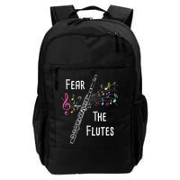 Fear The Flutes Flute Player Flutist Marching Band Music Backpack