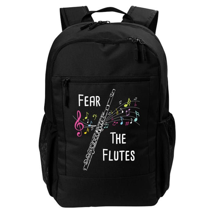 Fear The Flutes Flute Player Flutist Marching Band Music Backpack