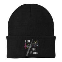 Fear The Flutes Flute Player Flutist Marching Band Music Beanie