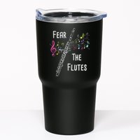 Fear The Flutes Flute Player Flutist Marching Band Music Tumbler
