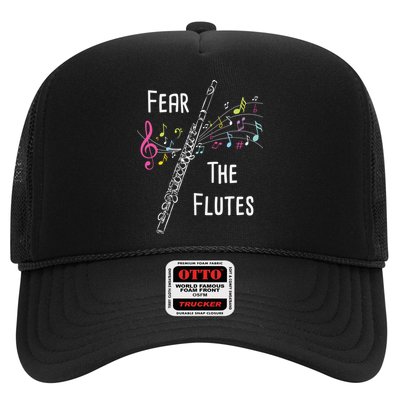 Fear The Flutes Flute Player Flutist Marching Band Music Trucker Hat