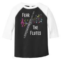 Fear The Flutes Flute Player Flutist Marching Band Music Toddler Fine Jersey T-Shirt